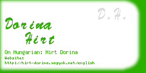 dorina hirt business card